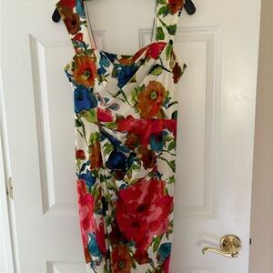 David Meister Silk Floral Dress, Size 6